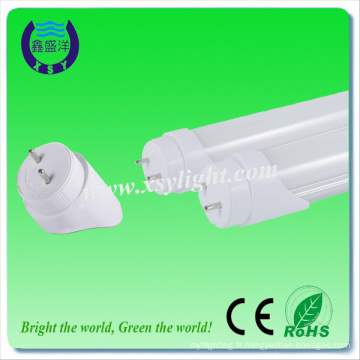 High bright 100lm / w ul dlc listé 4ft t8 couvercle en plastique conduit lumière fluorescente tube